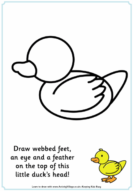 Complete the duck picture