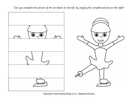 Complete the ice skater puzzle