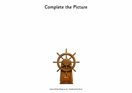 Complete the picture - ship's wheel Complete the picture - ship's wheel