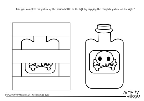 Complete the poison bottle puzzle