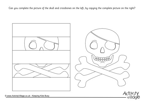 Complete The Skull And Crossbones Puzzle