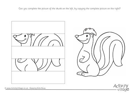 Complete The Skunk Puzzle