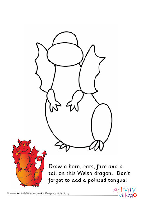 Complete the Welsh Dragon Picture