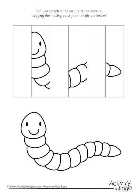Complete The Worm Puzzle