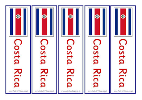 Costa Rica bookmarks