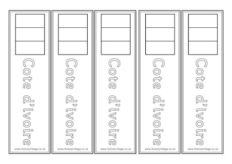 Cote D'Ivoire bookmarks