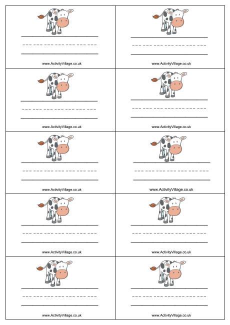 Cow name badges