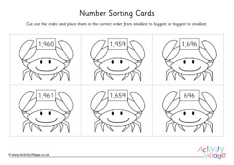 Crab number sorting 4