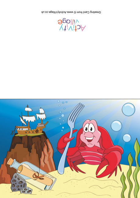Crabs Scene Card