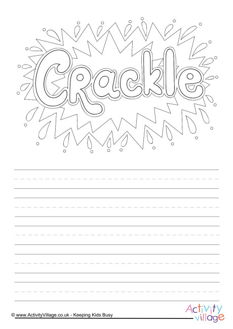 Crackle story paper Crackle story paper