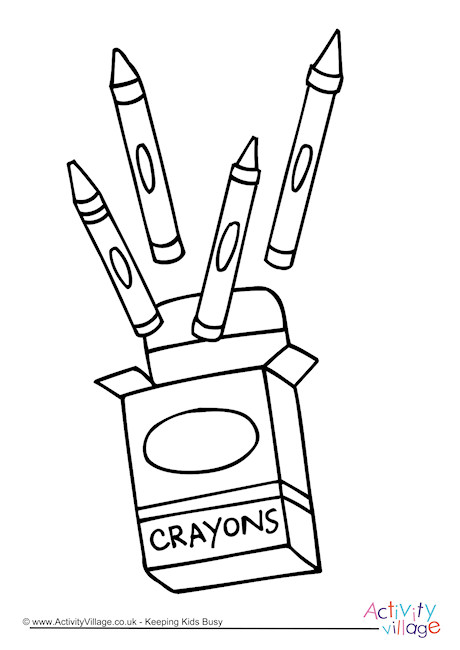 Download Crayons Colouring Page 3