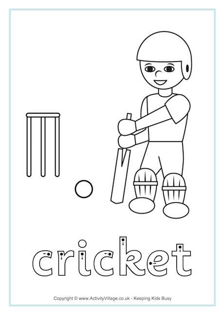 Cricket finger tracing