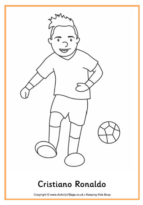 Soccer Coloring Pages Ronaldo Soccer