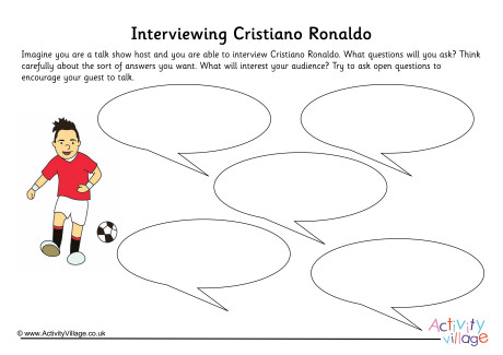 Cristiano Ronaldo Interview Worksheet