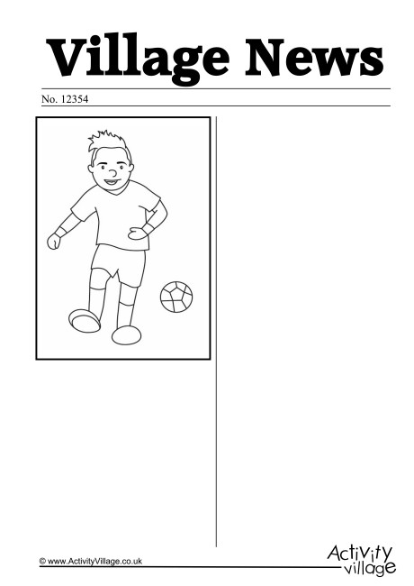Cristiano Ronaldo Newspaper Writing Prompt