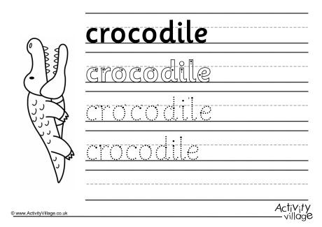 Crocodile Handwriting Working
