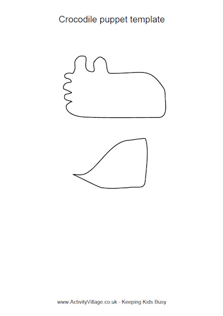 Crocodile puppet template Crocodile puppet template