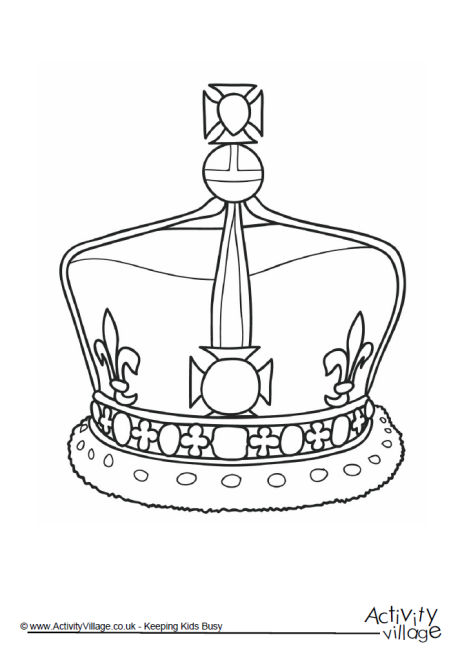 Download Crown Colouring Page 1