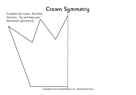 Crown symmetry worksheet 1 Crown symmetry worksheet 1