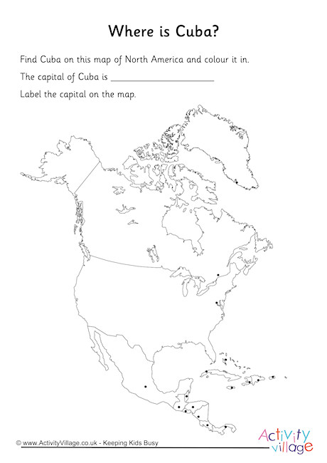 Cuba Location Worksheet