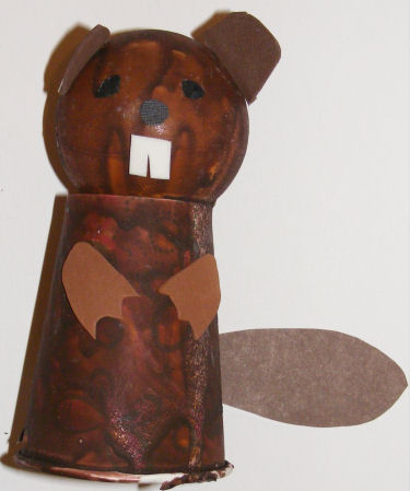 Cup and ball beaver craft