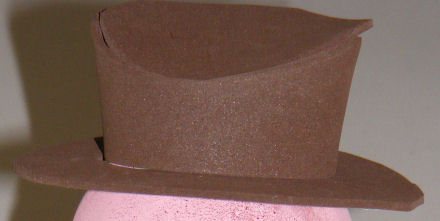 Close up of Mountie's hat