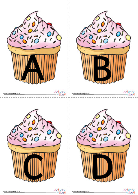 Cupcake Alphabet Posters Cupcake Alphabet Posters
