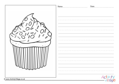Cupcake Story Paper