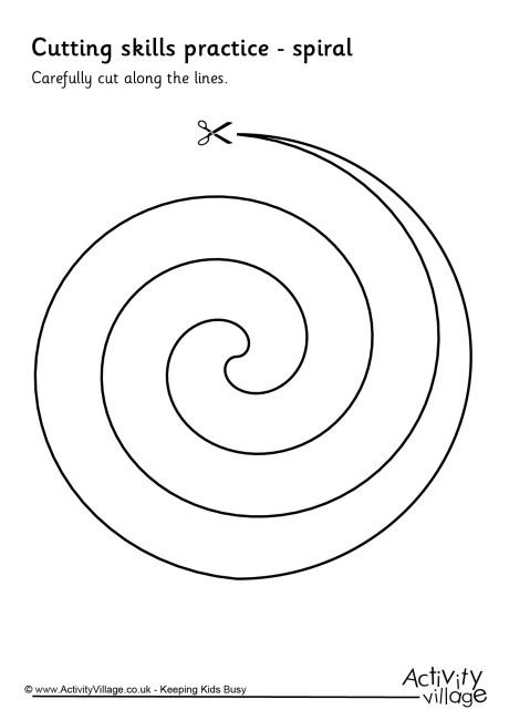 Cutting a spiral