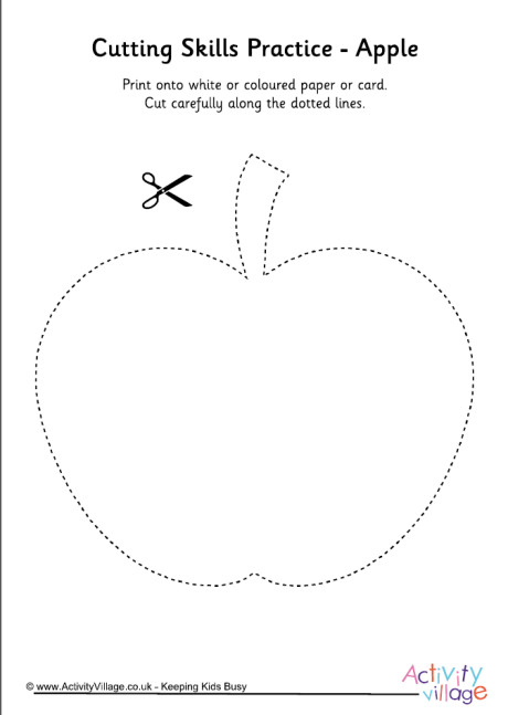 Cutting shapes - apple