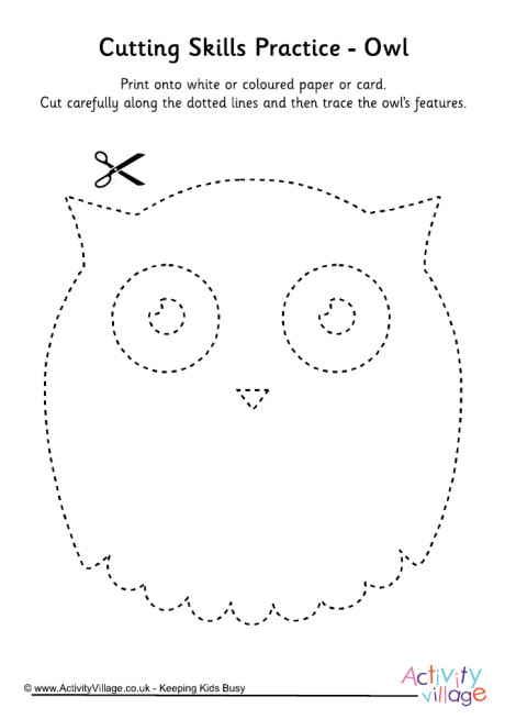 Cutting shapes owl 2 Cutting shapes owl 2