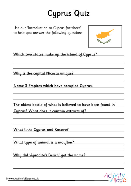 Cyprus Quiz Cyprus Quiz