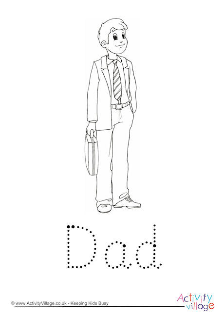 Dad Word Tracing