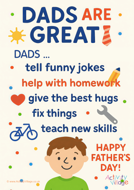 Dads Are Great poster Dads Are Great poster