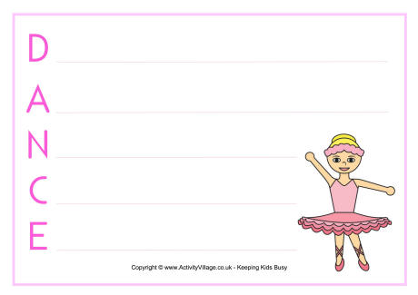 Dance acrostic 