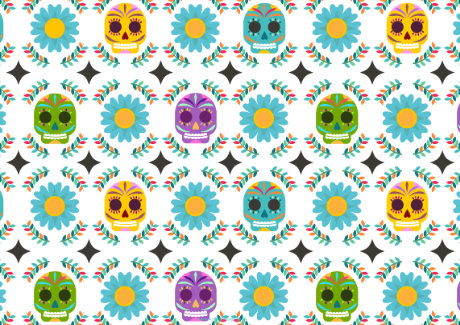 Day of the Dead scrapbook paper 2