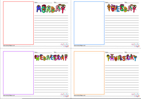 Days of the Week Story Paper