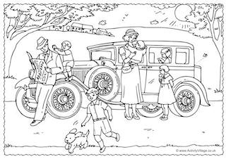 Decade Colouring Pages