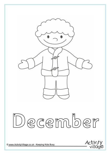 December finger tracing