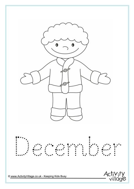 December word tracing