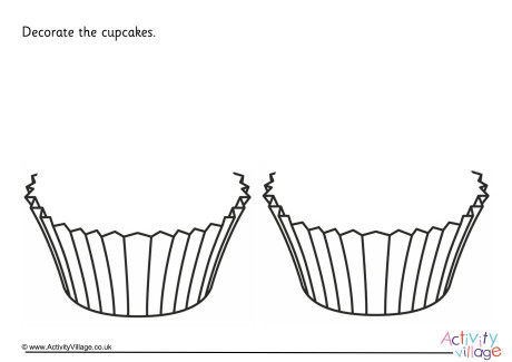 Decorate the Cupcakes Doodle Page