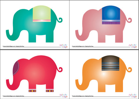 Decorate the elephant activity
