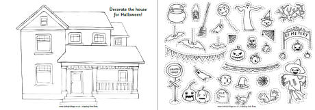 Halloween House Activity