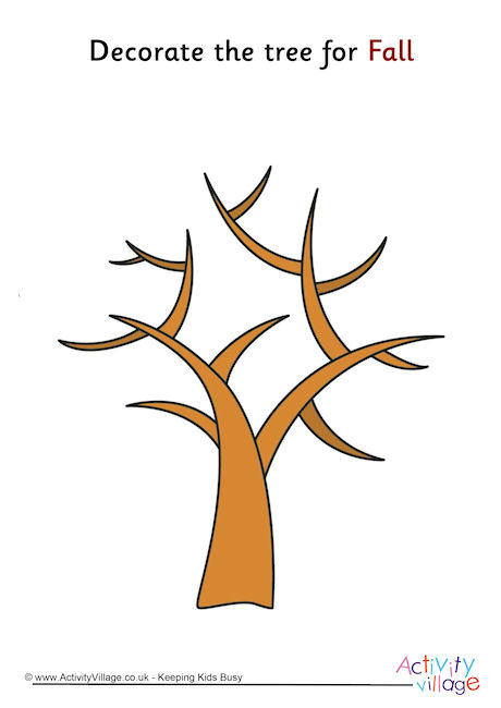 Decorate the tree for fall