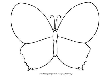 Design a butterfly colouring page