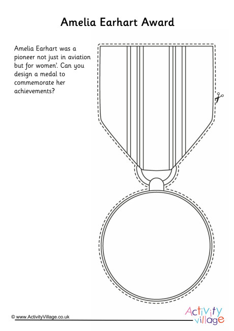 Design an Award for Amelia Earhart Worksheet
