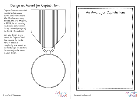 Design an award for Captain Tom Design an award for Captain Tom