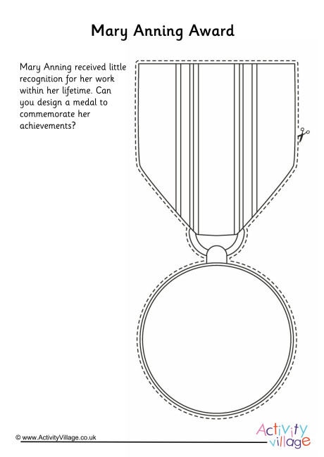 Design an Award for Mary Anning Worksheet