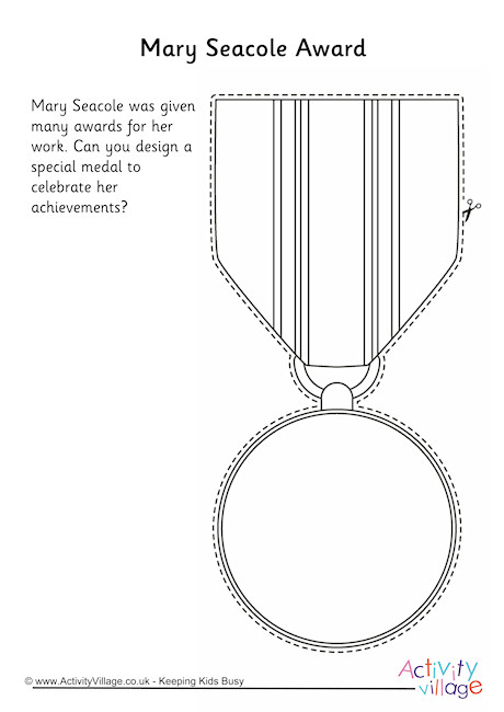 Design An Award For Mary Seacole Worksheet