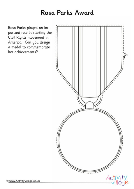 Design An Award For Rosa Parks Worksheet
